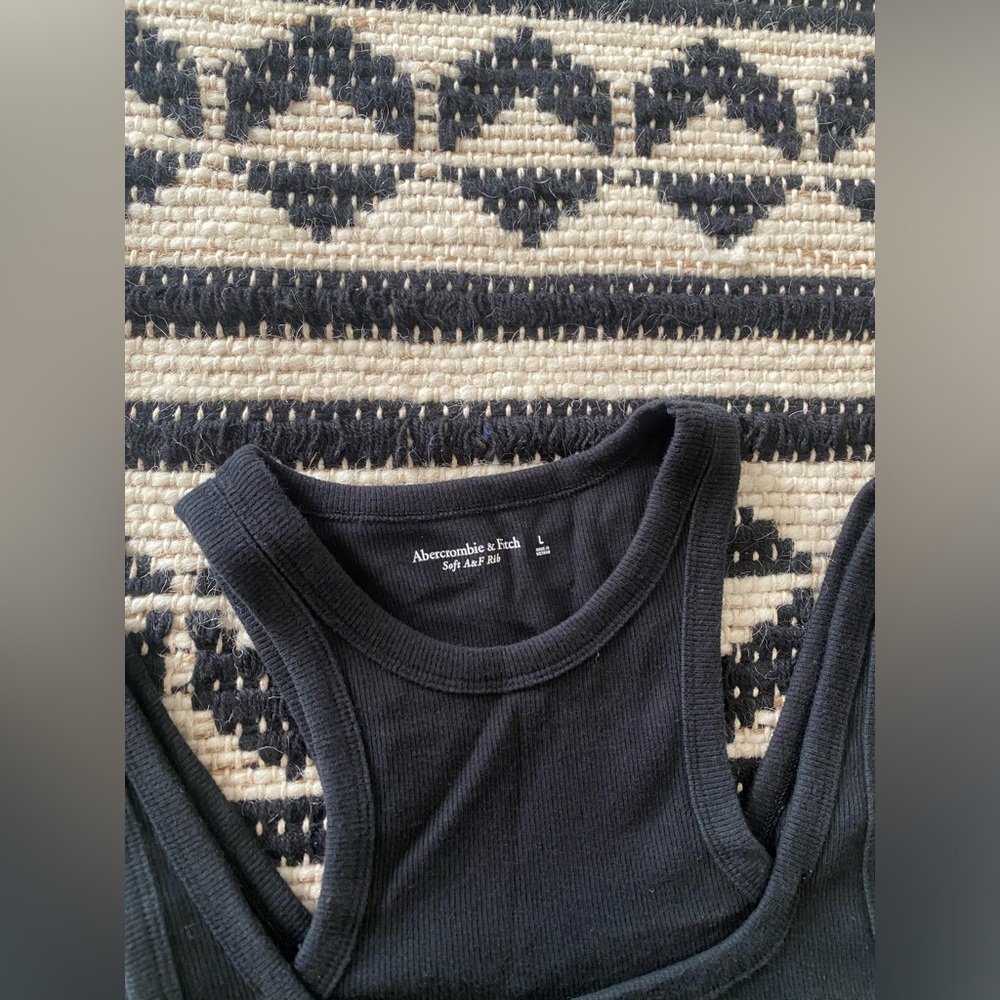 Abercrombie & Fitch Black Ribbed Tank - Picture 2 of 3